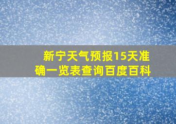 新宁天气预报15天准确一览表查询百度百科