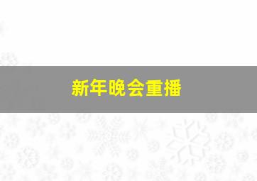 新年晚会重播