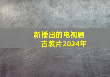 新播出的电视剧古装片2024年