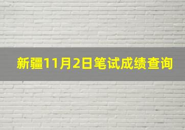 新疆11月2日笔试成绩查询