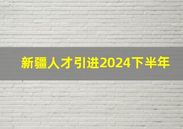 新疆人才引进2024下半年