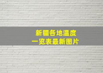 新疆各地温度一览表最新图片