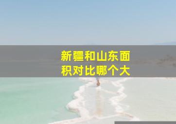 新疆和山东面积对比哪个大