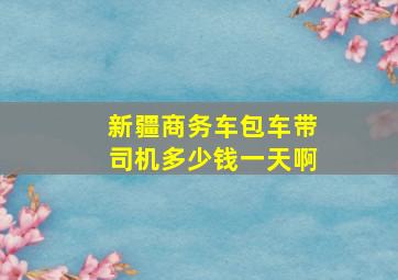 新疆商务车包车带司机多少钱一天啊