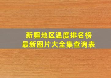 新疆地区温度排名榜最新图片大全集查询表