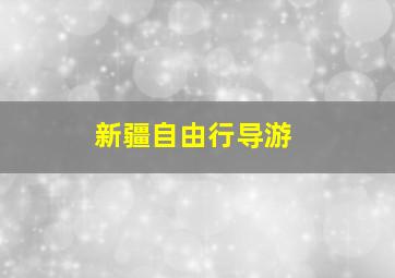 新疆自由行导游