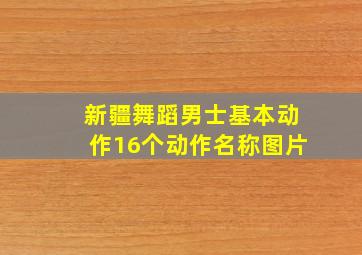 新疆舞蹈男士基本动作16个动作名称图片