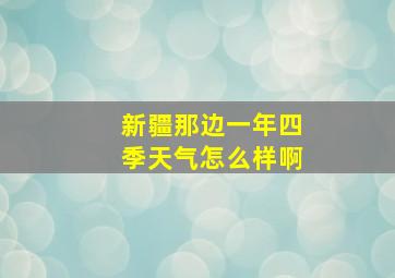 新疆那边一年四季天气怎么样啊