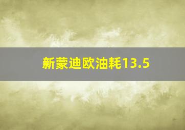 新蒙迪欧油耗13.5