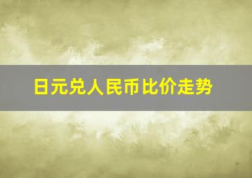 日元兑人民币比价走势