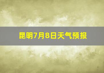 昆明7月8日天气预报