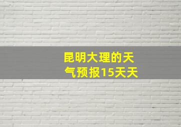 昆明大理的天气预报15天天