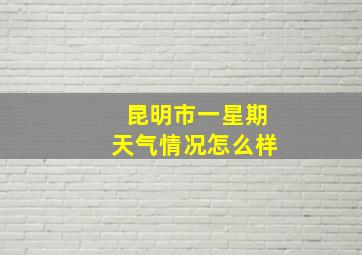 昆明市一星期天气情况怎么样