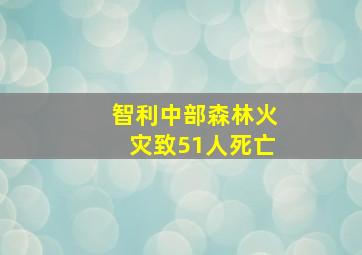 智利中部森林火灾致51人死亡