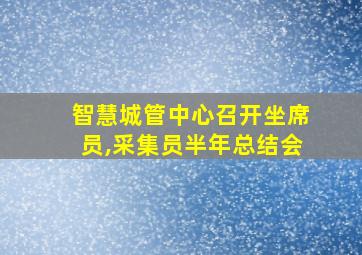 智慧城管中心召开坐席员,采集员半年总结会