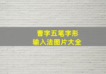 曹字五笔字形输入法图片大全