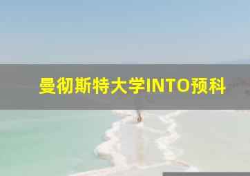 曼彻斯特大学INTO预科