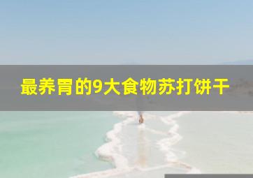 最养胃的9大食物苏打饼干