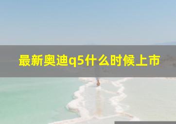 最新奥迪q5什么时候上市