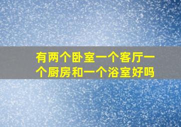 有两个卧室一个客厅一个厨房和一个浴室好吗