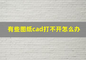 有些图纸cad打不开怎么办