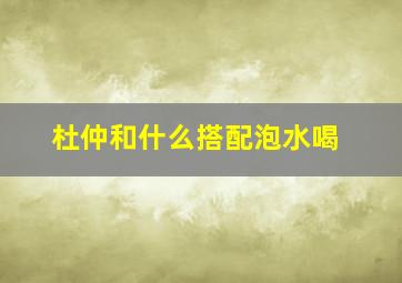 杜仲和什么搭配泡水喝