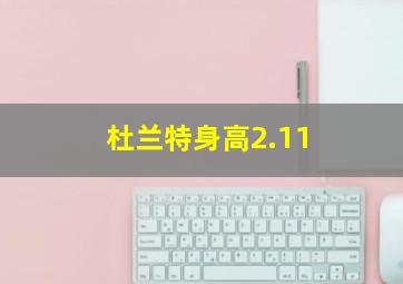 杜兰特身高2.11