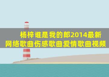 杨梓谁是我的郎2014最新网络歌曲伤感歌曲爱情歌曲视频