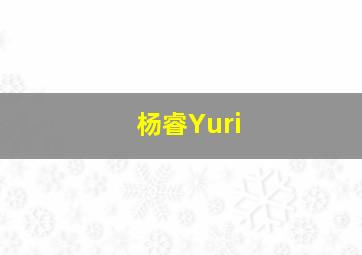 杨睿Yuri