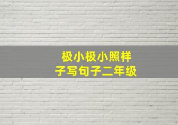 极小极小照样子写句子二年级