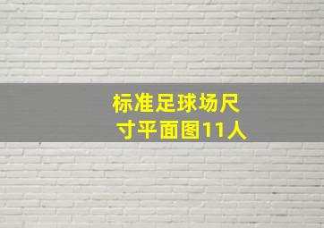 标准足球场尺寸平面图11人