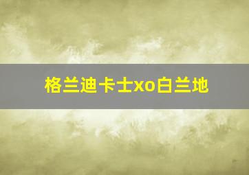 格兰迪卡士xo白兰地