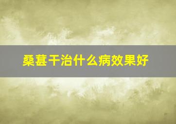 桑葚干治什么病效果好