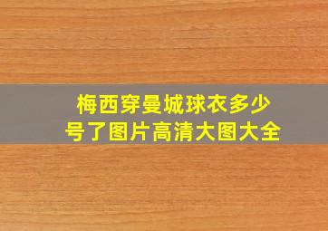 梅西穿曼城球衣多少号了图片高清大图大全