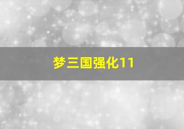 梦三国强化11