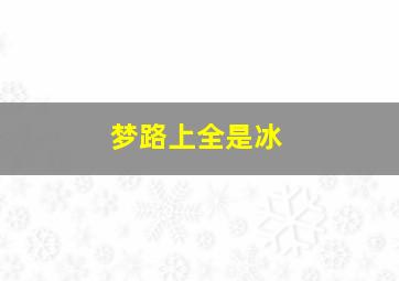 梦路上全是冰