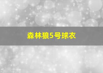 森林狼5号球衣