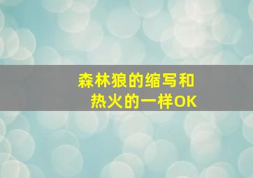 森林狼的缩写和热火的一样OK