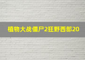 植物大战僵尸2狂野西部20