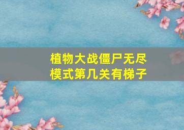 植物大战僵尸无尽模式第几关有梯子