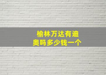 榆林万达有迪奥吗多少钱一个