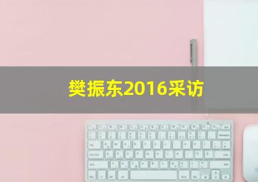 樊振东2016采访