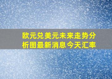 欧元兑美元未来走势分析图最新消息今天汇率