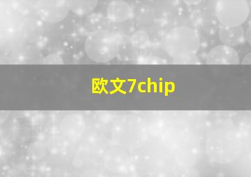 欧文7chip