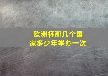 欧洲杯那几个国家多少年举办一次