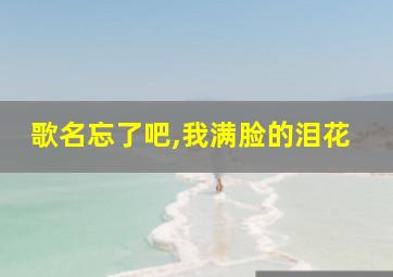 歌名忘了吧,我满脸的泪花