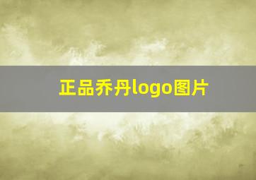 正品乔丹logo图片