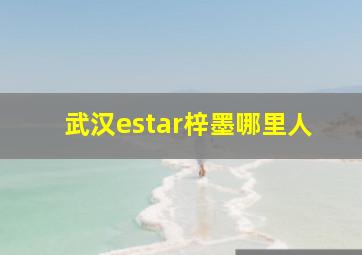 武汉estar梓墨哪里人