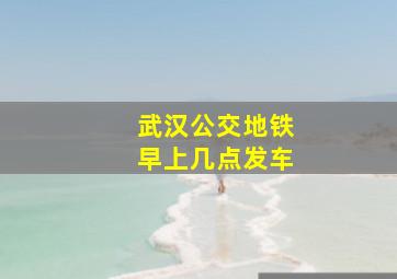 武汉公交地铁早上几点发车