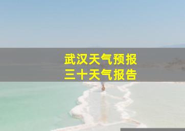 武汉天气预报三十天气报告